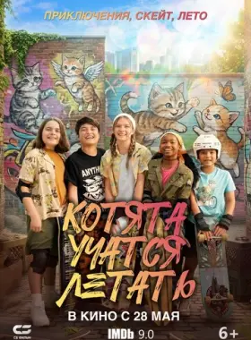Котята учатся летать